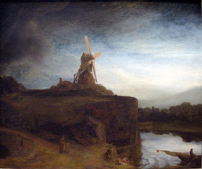 REMBRANDT Harmenszoon van Rijn The Mill oil painting image